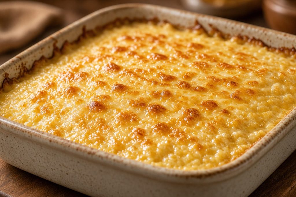 Baked cheese grits