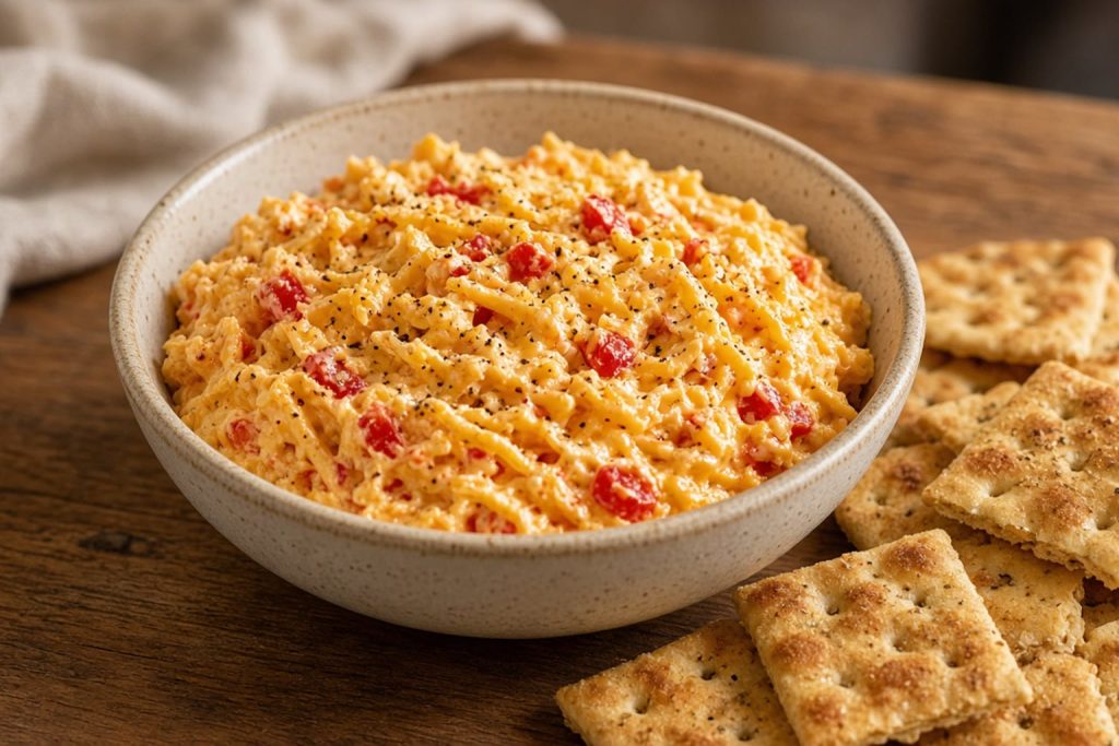 Pimento cheese in a bowl