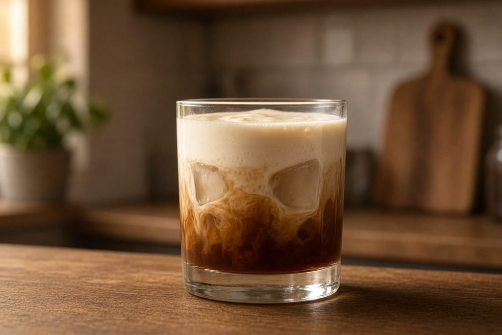 White Russian with a cream float